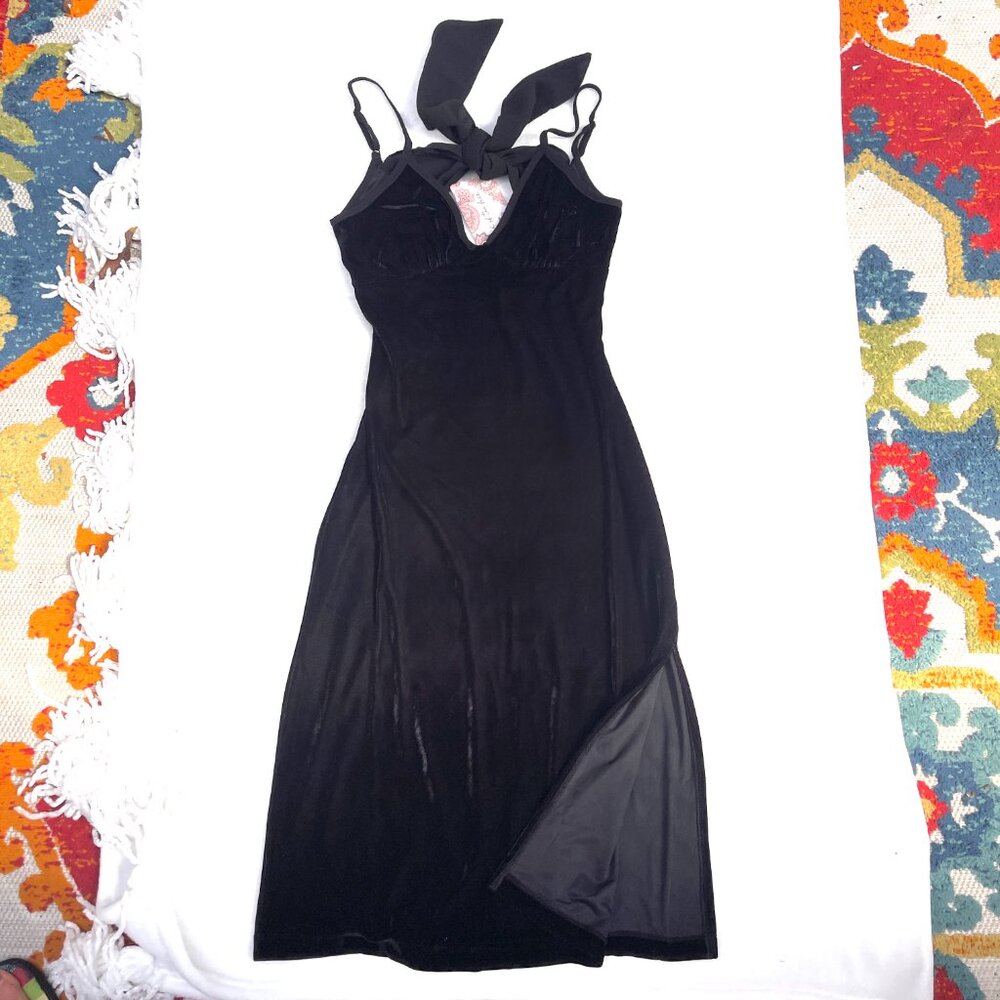 NWT Band Of the Free velour spaghetti strap back tie dress XS/S - Picture 7 of 14